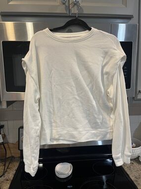 Pistola Cream White Cozy Crewneck Sweatshirt size small